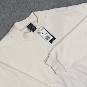 Adidas Basketball XL Crewneck Pullover Sweatshirt OVERSIZED Cloud White IA3435